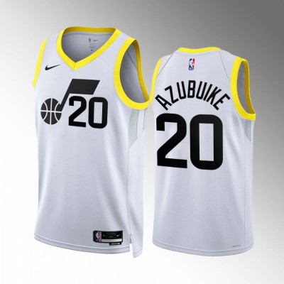 Utah Jazz #20 Udoka Azubuike Men's Black Nike NBA 2022-23 Association Edition Jersey Men's